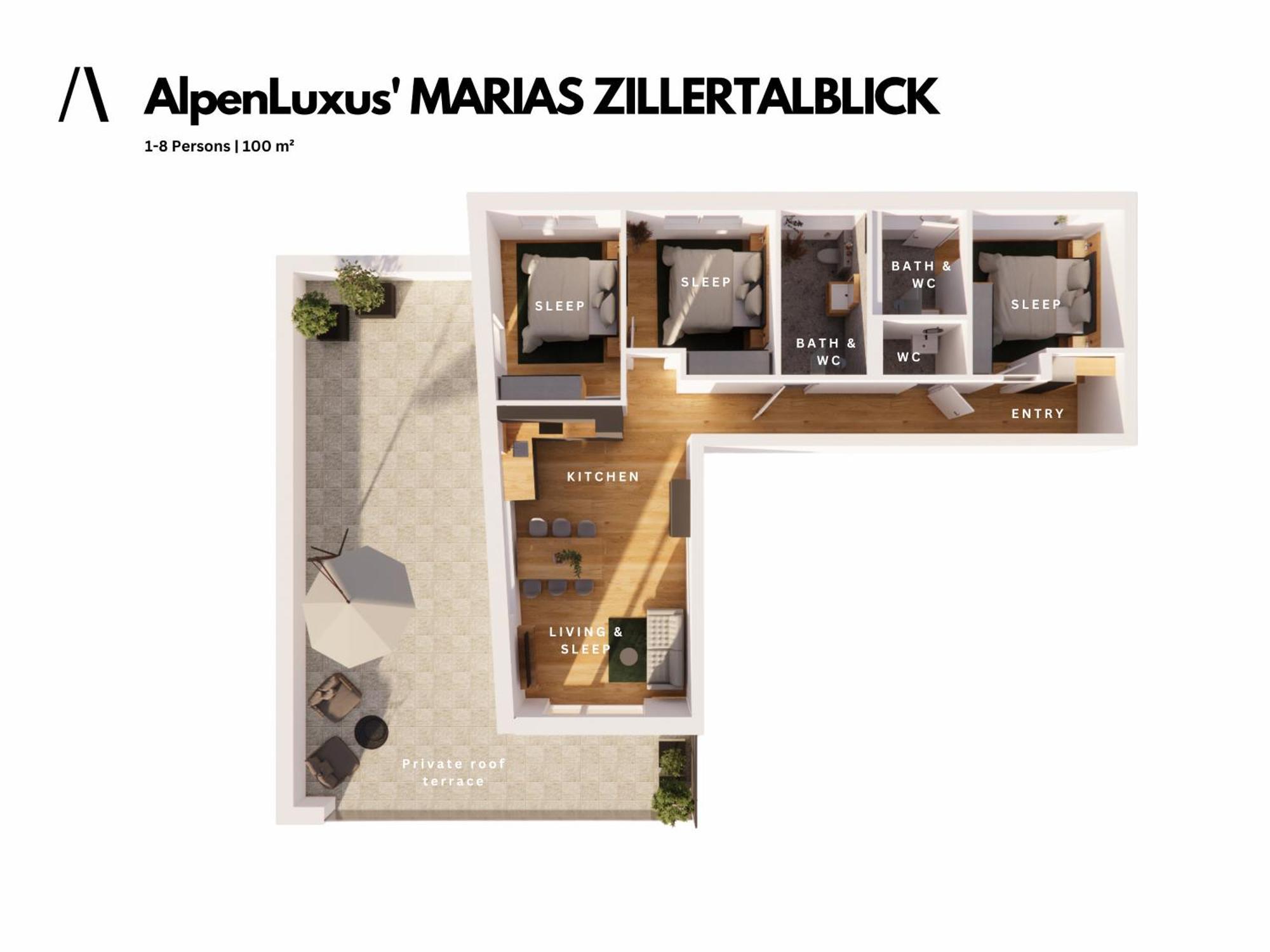 Alpenluxus Presents - Marias Zillertalblick With Roof Terrace, 3 Bedrooms & Parking Space Schlitters Eksteriør bilde